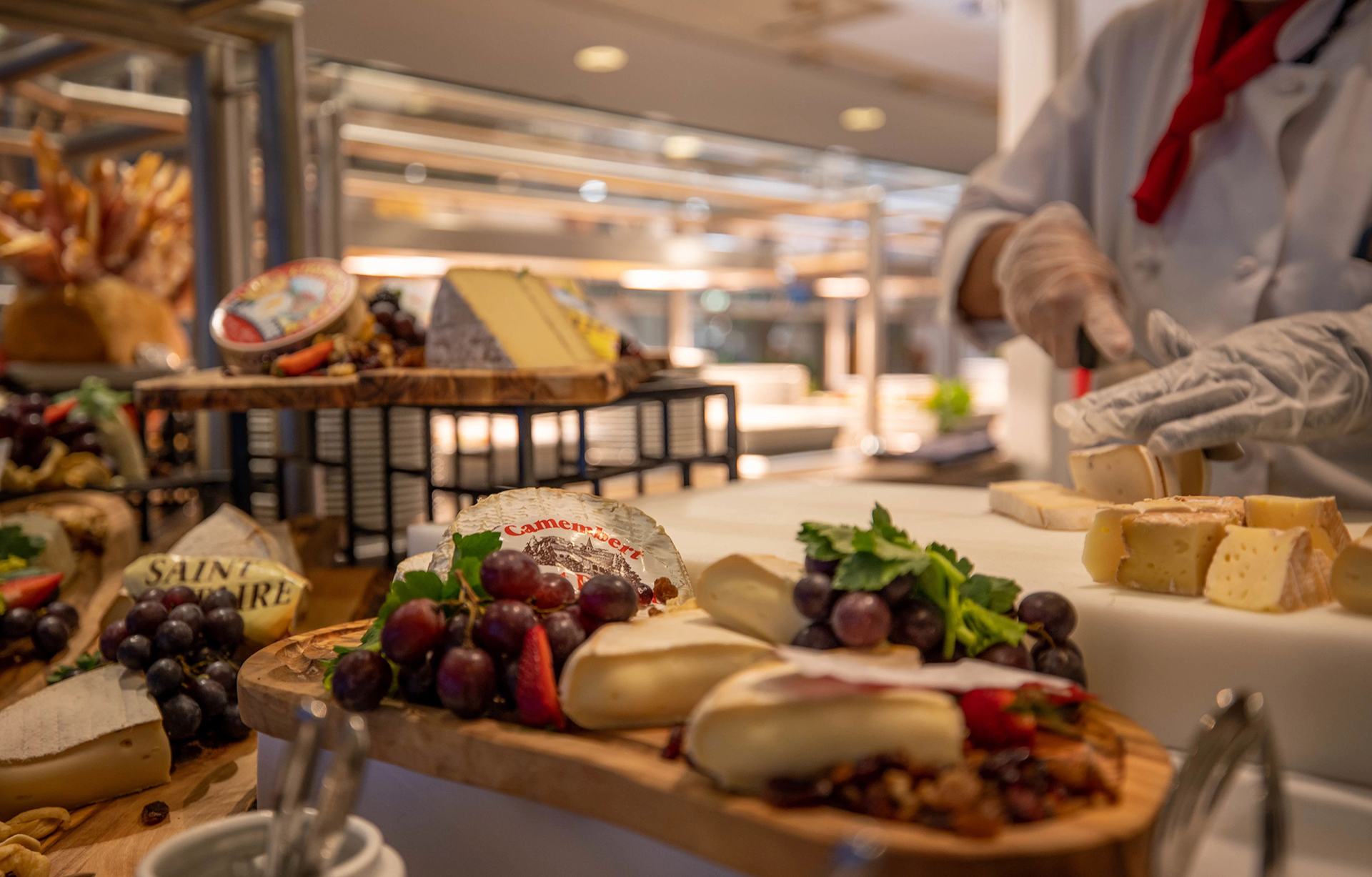 Buffet table with Charcuterie boards